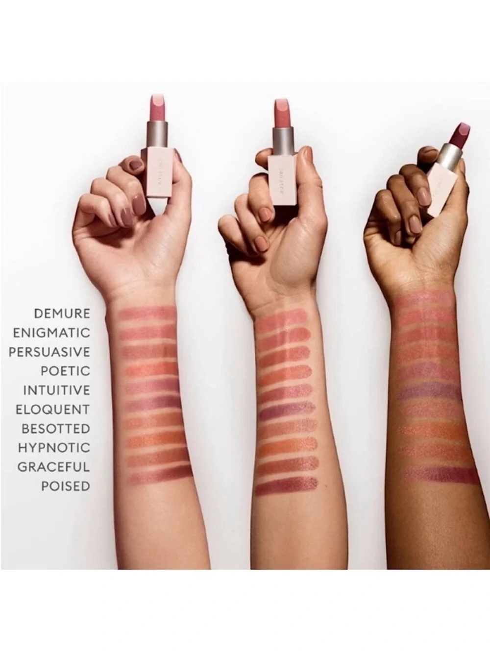 ROSE INC Satin Lip Color Refillable Hydrating Lipstick in Besotted 0.14 oz / 4 g